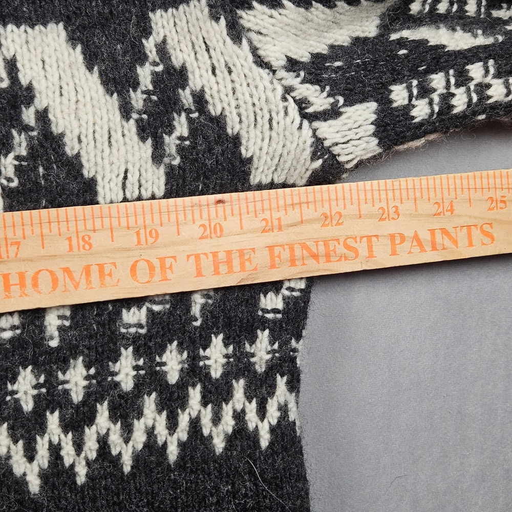 NEW Gap Full Zip Cardigan Sweater Mens Medium Wool Nylon Fair Isle Donegal - Picture 7 of 12